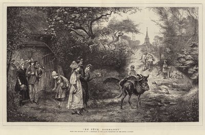 En fiesta, Normandía de William John Hennessy