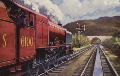 El LMS "Royal Scot" (litografía en color) de William John Patton McDowell