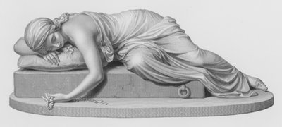 Beatrici Cenci, grabado por W Roffe de la escultura de Harriet Hosmer de William John Roffe