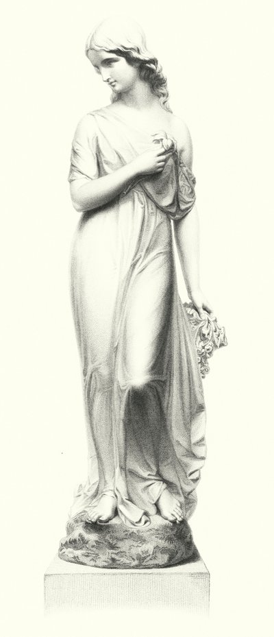 Pureza, grabado por W Roffe de la estatua de M Noble (grabado) de William John Roffe
