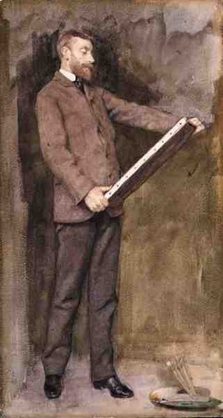 Retrato de Norman Garstin (1847-1926) c.1882 de William John Wainwright