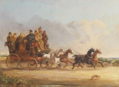 El Carruaje y Cuatro Caballos del Sr. Charles Higgins de William Joseph Shayer