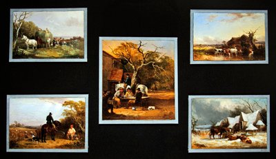 Las estaciones agrícolas, conjunto de cinco de William Joseph Shayer