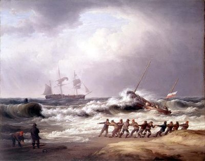 Bote Salvavidas yendo a un Barco en Peligro de William Joy
