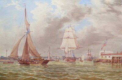 Navegación a la entrada del puerto de Portsmouth de William Joy