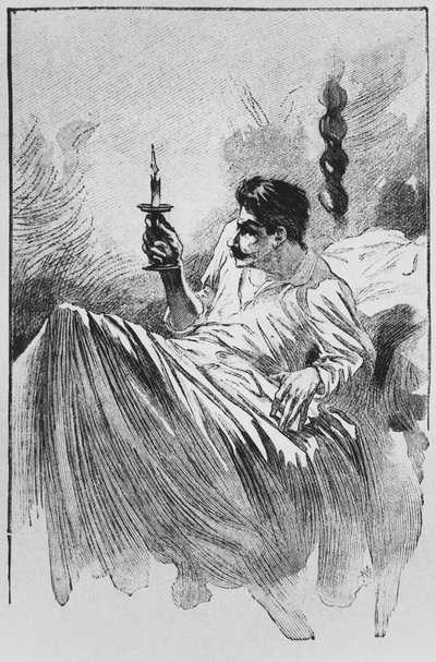 El narrador en la cama, ilustración de 
