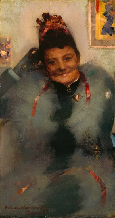La boa de pieles (óleo sobre lienzo) de William Kennedy