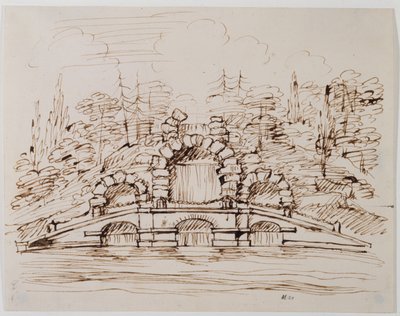 Chiswick, diseño para la cascada construida de William Kent