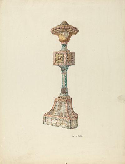 Candelabro ceremonial de mobiliario eclesiástico de William Kieckhofel