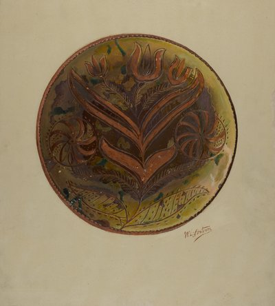Plato alemán de Pensilvania, c. 1937 de William L Antrim