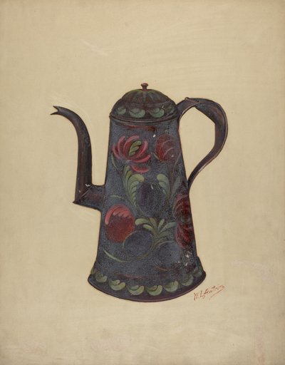 Cafetera de hojalata de William L Antrim