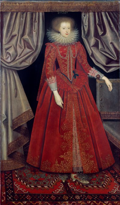 Catherine Knevet, c.1615 (óleo sobre lienzo) de William Larkin