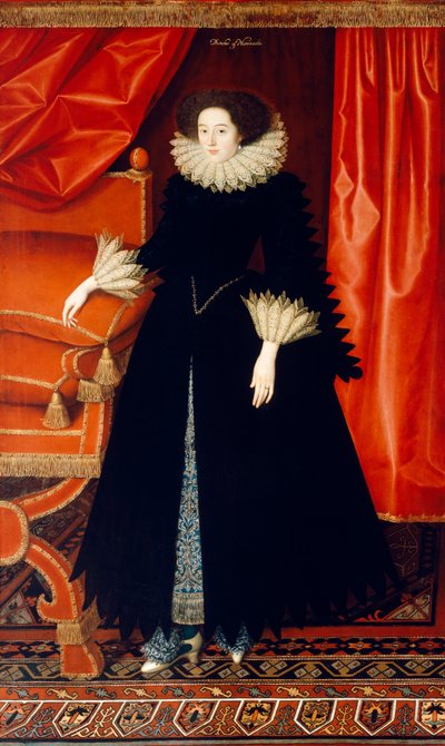 Elizabeth Bassett, Condesa de Newcastle, c. 1615 de William Larkin
