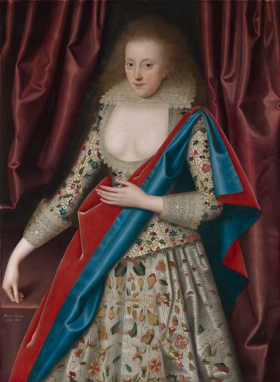 Retrato de una joven, posiblemente Jane, Lady Thornhaugh de William Larkin