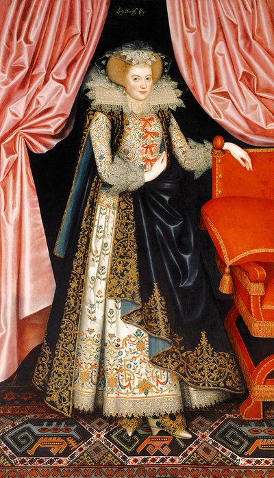 Probablemente Elizabeth Cary, de soltera Tanfield, c.1615 (óleo sobre lienzo) de William Larkin