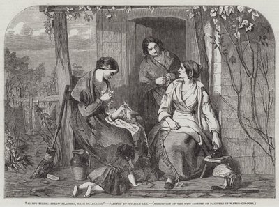 Tiempos felices, trenzado de paja, cerca de St Albans de William Lee