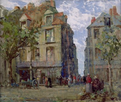 Vista de Dieppe (óleo sobre lienzo) de William Lee Hankey
