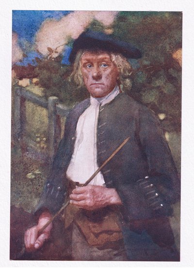 Un hombre severo era, y severo a la vista (litografía en color) de William Lee Hankey