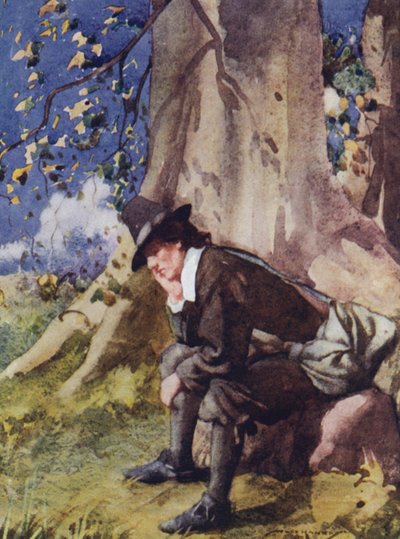 Ilustración para The Compleat Angler de Izaak Walton (litografía en color) de William Lee Hankey