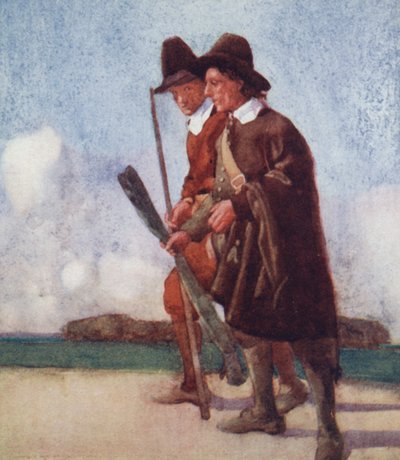 Ilustración para The Compleat Angler de Izaak Walton (litografía en color) de William Lee Hankey