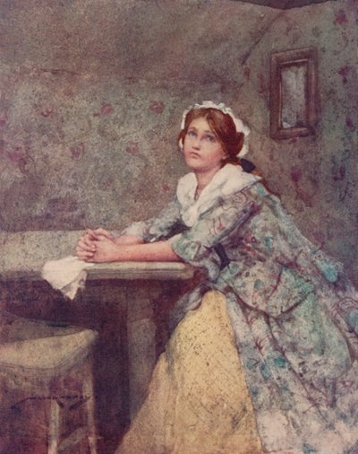Ilustración para The Deserted Village de Oliver Goldsmith (litografía en color) de William Lee Hankey