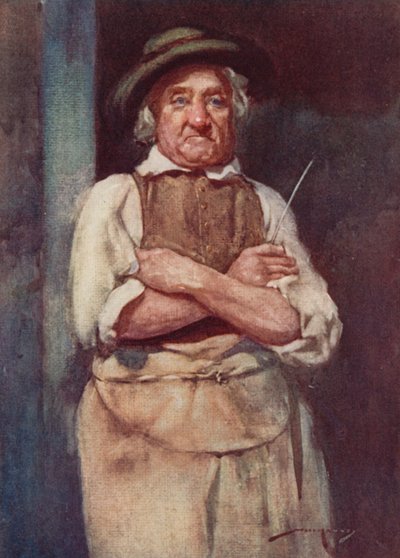 Ilustración para The Deserted Village de Oliver Goldsmith (litografía en color) de William Lee Hankey