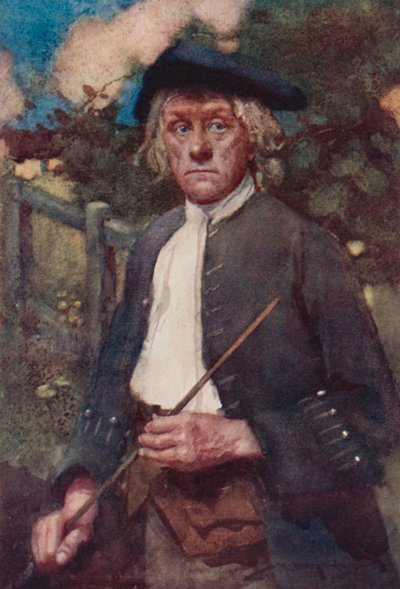 Ilustración para The Deserted Village de Oliver Goldsmith (litografía en color) de William Lee Hankey