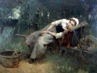In the Silent Woody Places by the Home that Gave me Birth, c.1906 (óleo sobre lienzo) de William Lee Hankey