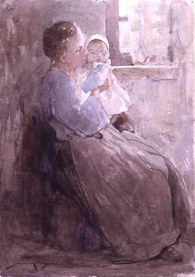 Julie y Louise (acuarela sobre papel) de William Lee Hankey