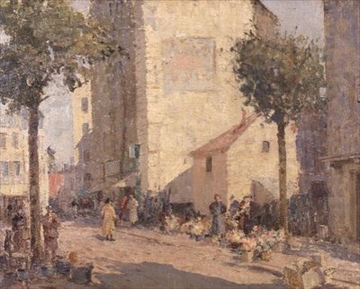 Cerámica y flores, Dieppe de William Lee Hankey