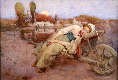 Descansando (acuarela sobre papel) de William Lee Hankey