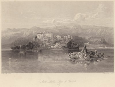 Isola Lecchi, Lago di Garda, Italia de William Leighton (after) Leitch