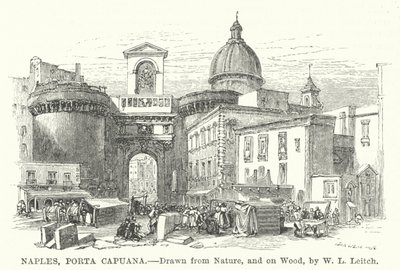 Nápoles, Porta Capuana de William Leighton (after) Leitch