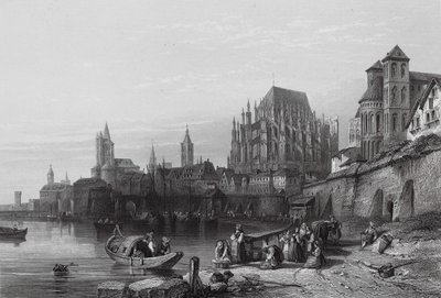 La ciudad de Colonia, a orillas del Rin (grabado) de William Leighton (after) Leitch
