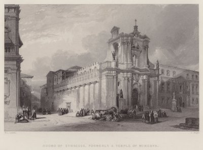 Duomo de Siracusa, anteriormente un Templo de Minerva de William Leighton Leitch