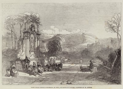 Vista cerca de Ournelo Contrada di Sora, Reino de Nápoles de William Leighton Leitch