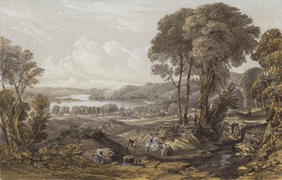 Vista del Clyde sobre el ferry de Erskine de William Leighton Leitch