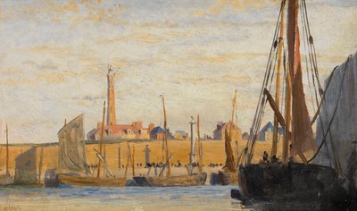 Un puerto continental, 1890 de William Lionel Wyllie