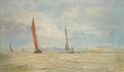 Fuerte Hoo, río Medway de William Lionel Wyllie