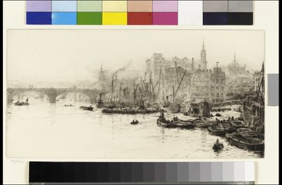 Puente de Londres, Cannon Street y Billingsgate de William Lionel Wyllie