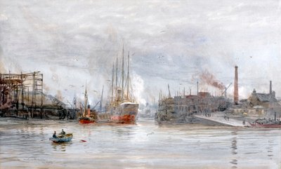 Boca del Kelvin (acuarela) de William Lionel Wyllie