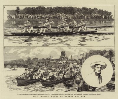 Notas de nuestro artista en la regata de Henley de William Lionel Wyllie