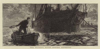 El reportero marino del río Detroit de William Lionel Wyllie