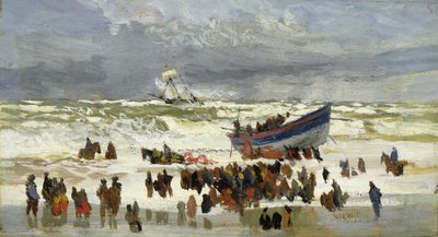 El lanzamiento del bote salvavidas de William Lionel Wyllie