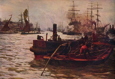 Trabajo, Brillo, Esplendor y Riqueza, 1883 1935 de William Lionel Wyllie