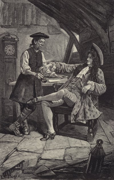 Frank en la cabaña de Andrew Fairservice de William Lockhart Bogle
