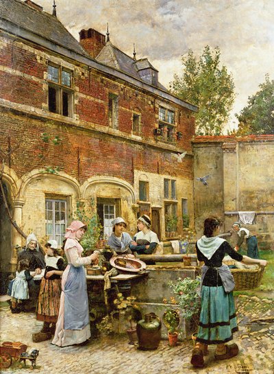 Casas de Beneficencia, Amberes, 1880 de William Logsdail