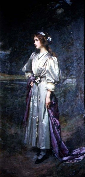 Retrato de Mary Logsdail, la hija del artista de William Logsdail