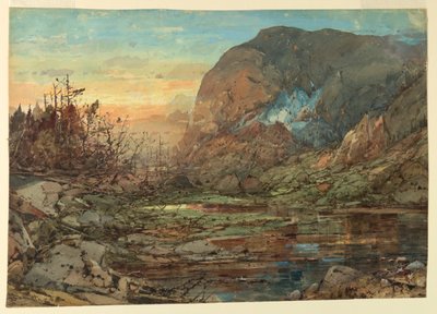 Cúpula de Carter desde el Lago Carter, New Hampshire de William Louis Sonntag