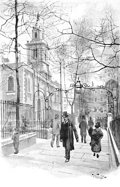 Aldermans Walk, Bishopsgate Street, 1891 de William Luker